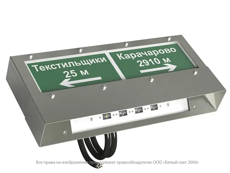 Указатель аварийный светодиодный BS-CORVET-10-D2-ELON V01 1,5Вт IP65 централизованный накладной