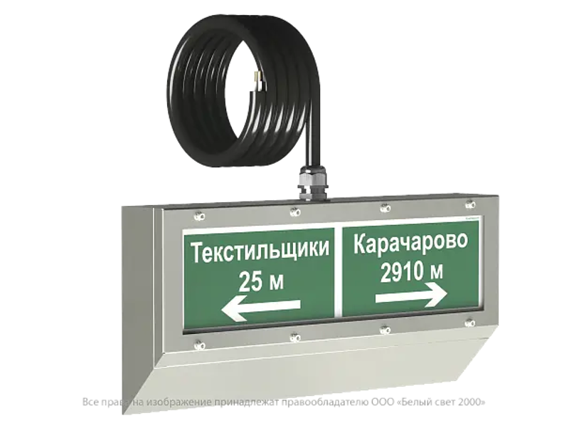 Указатель аварийный светодиодный  BS-CORVET-10-S2-ELON V02 IP66 5000К 3,6Вт настенный централизов.