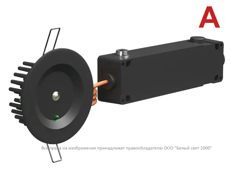 Светильник аварийный BS-ARUNA-81-L3-INEXI2 IP65 Black