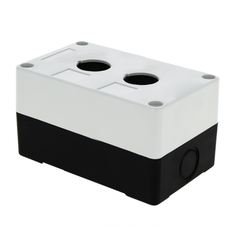 Корпус КП102 пластиковый 2 кнопки белый EKF PROxima