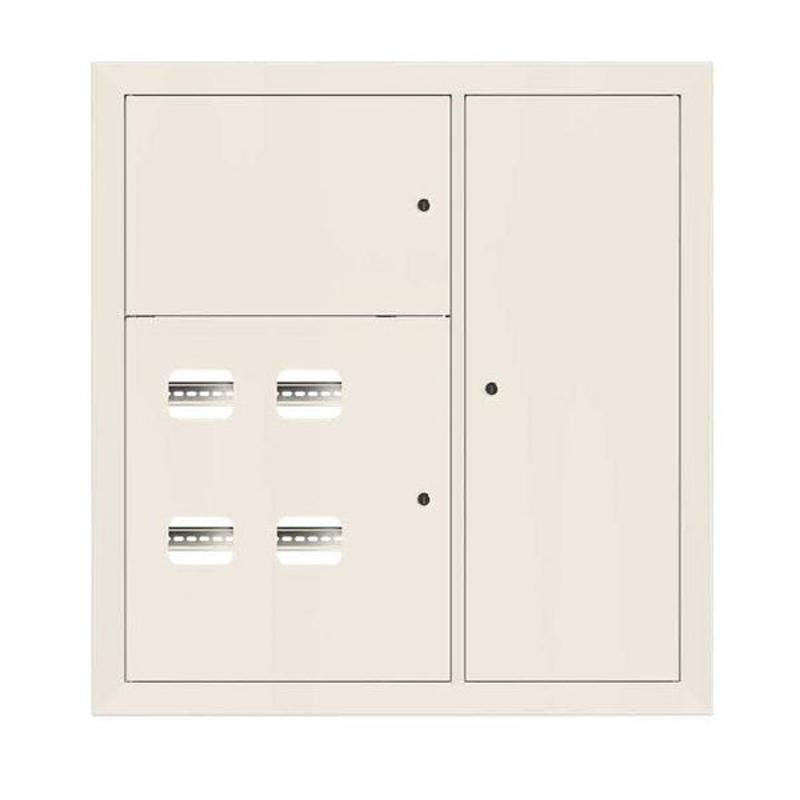 Щит этажный 4 кв. RAL9001 (1000х950х150)  Basic