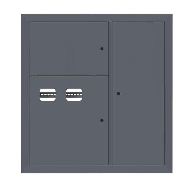Щит этажный 2 кв. RAL7024 (1000х950х150)  PROxima