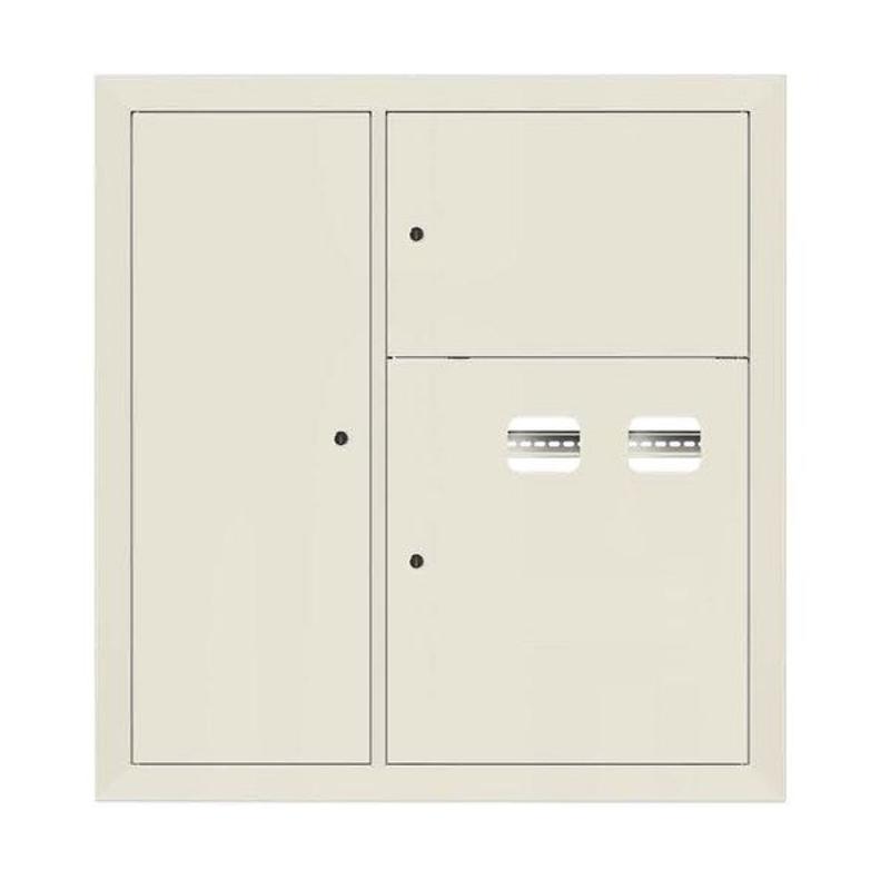 Щит этажный 2 кв. слаботочка слева RAL9002 (1000х950х150)  PROxima