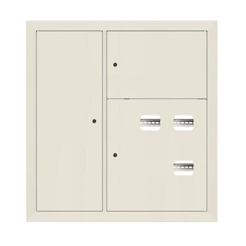 Щит этажный 3 кв. слаботочка слева RAL9002 (1000х950х150)  PROxima