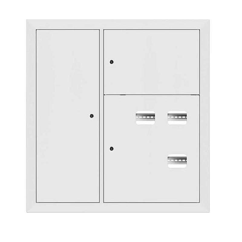 Щит этажный 3 кв. RAL9003 со слаботочным отсеком слева (1000х950х150)