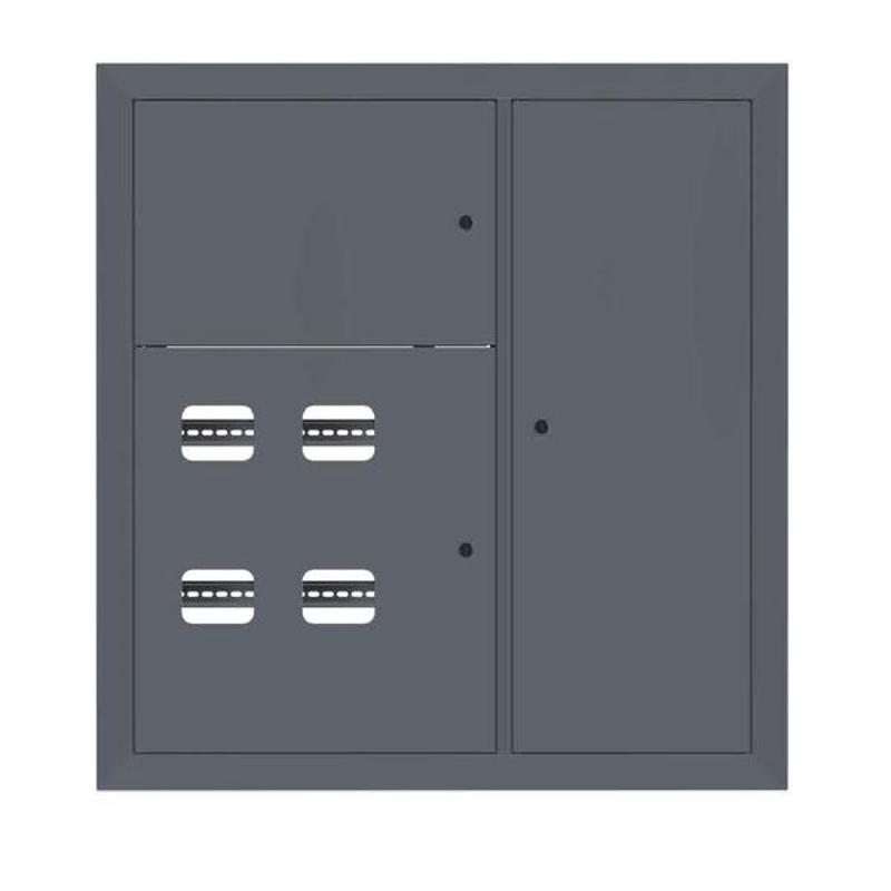 Щит этажный 4 кв. RAL7024 (1000х950х150)