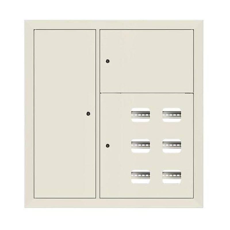 Щит этажный 6 кв. слаботочка слева RAL9002 (1000х950х150)  PROxima