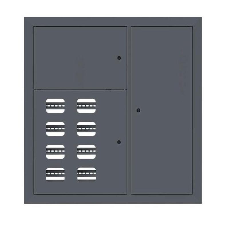 Щит этажный 8 кв. RAL7016 (1000х950х150)  PROxima