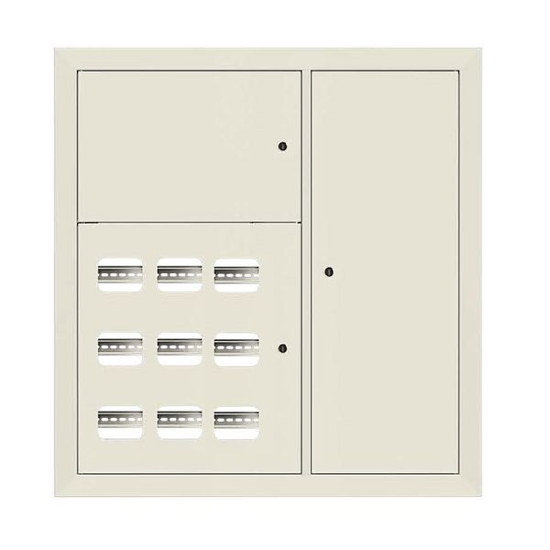 Щит этажный 9 кв. RAL9002 3 окна в ряд по гориз. (1000х950х150)  PROxima