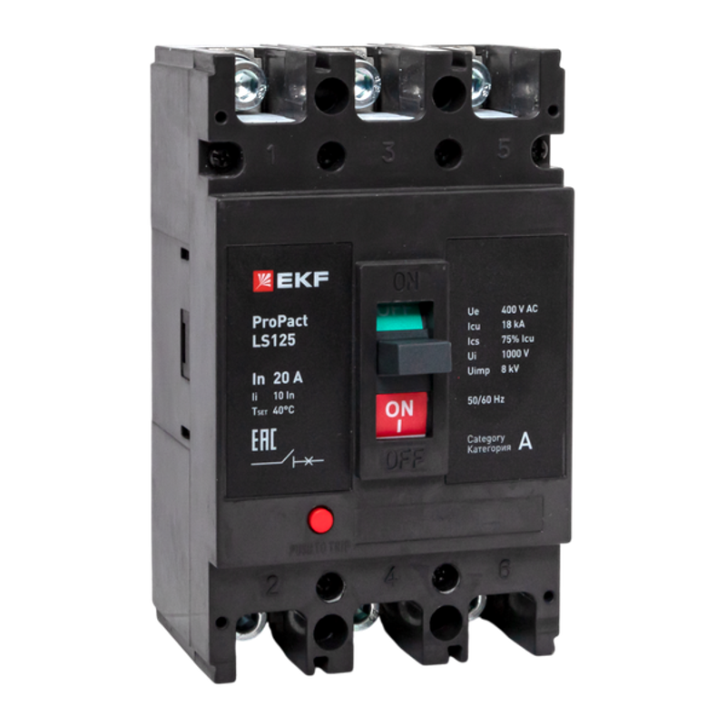Выключатель автоматический LS125 18кА 3P 20А ProPact