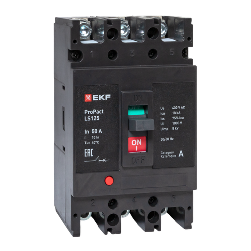 Выключатель автоматический LS125 18кА 3P 50А ProPact