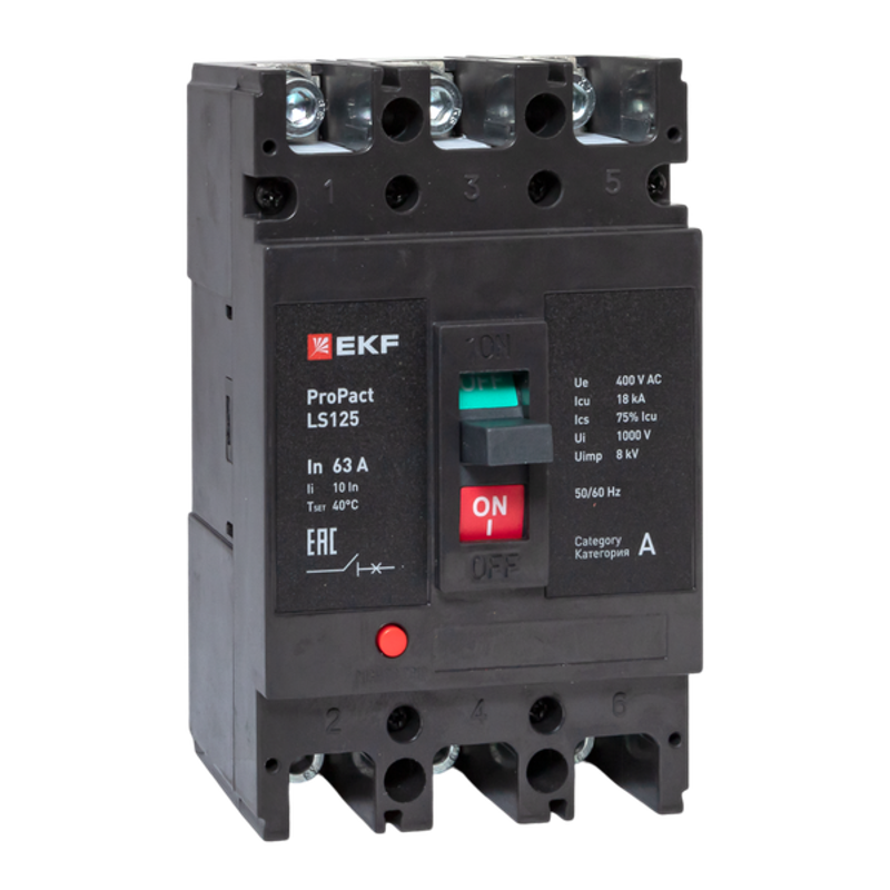 Выключатель автоматический LS125 18кА 3P 63А ProPact