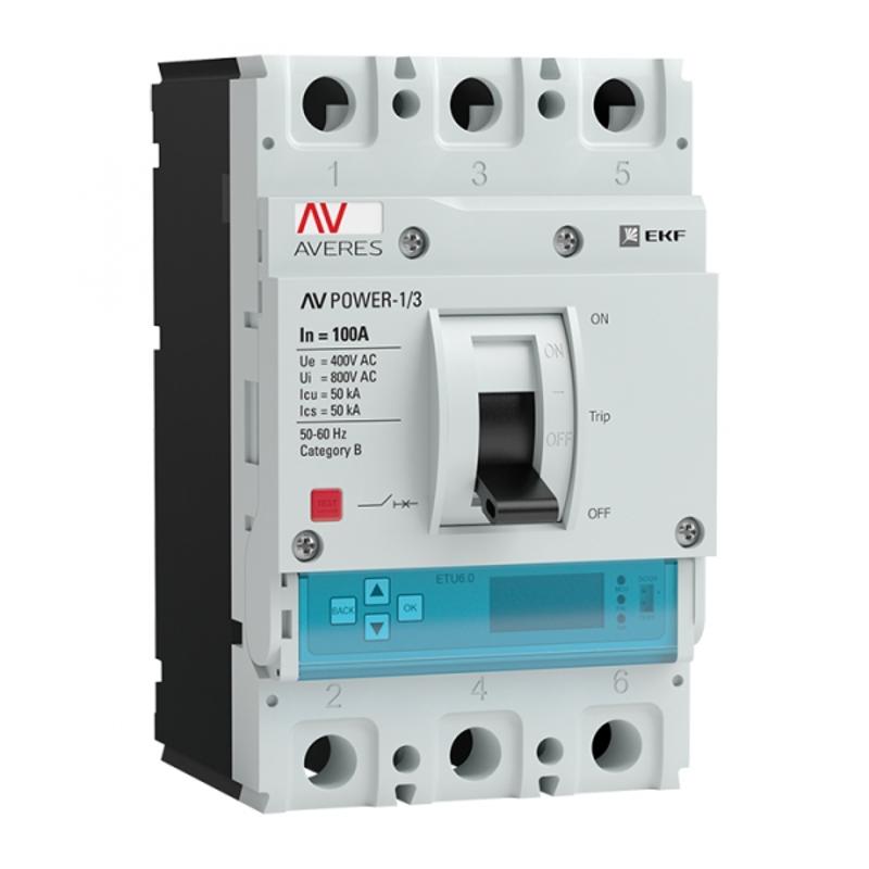 Выключатель автоматический AV POWER-1/3 100А 50kA ETU6.0