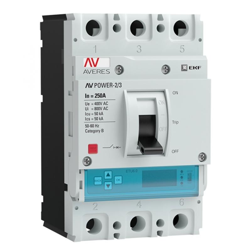 Выключатель автоматический AV POWER-2/3 250А 50kA ETU6.2