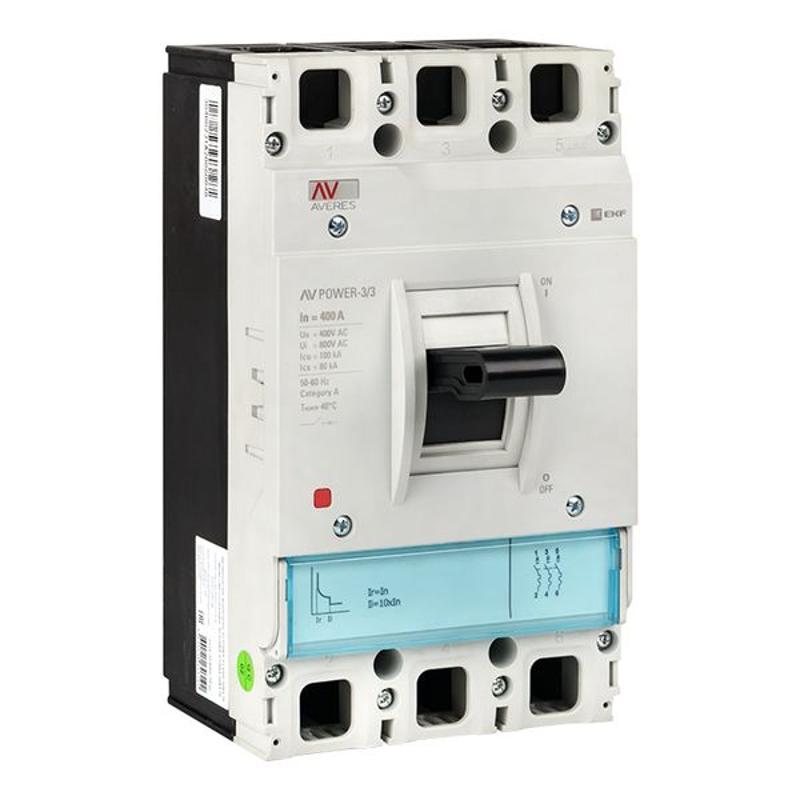 Выключатель автоматический AV POWER-3/3 400А 100kA TR AVERES
