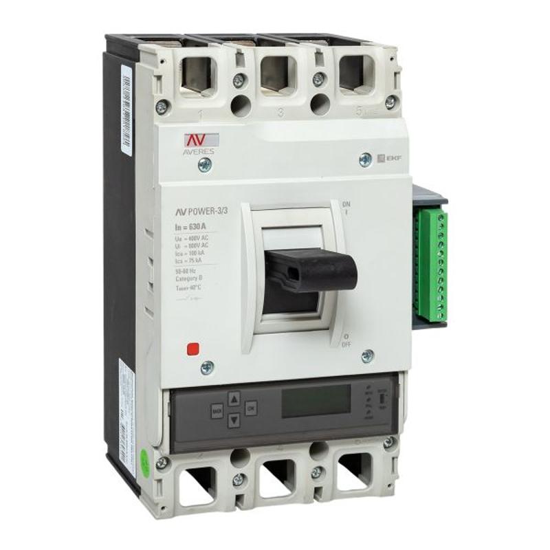 Выключатель автоматический AV POWER-3/3 630А 100kA ETU6.2 AVERES