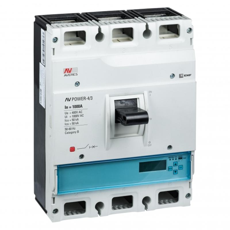 Выключатель автоматический AV POWER-4/3 1000А 50kA ETU6.0