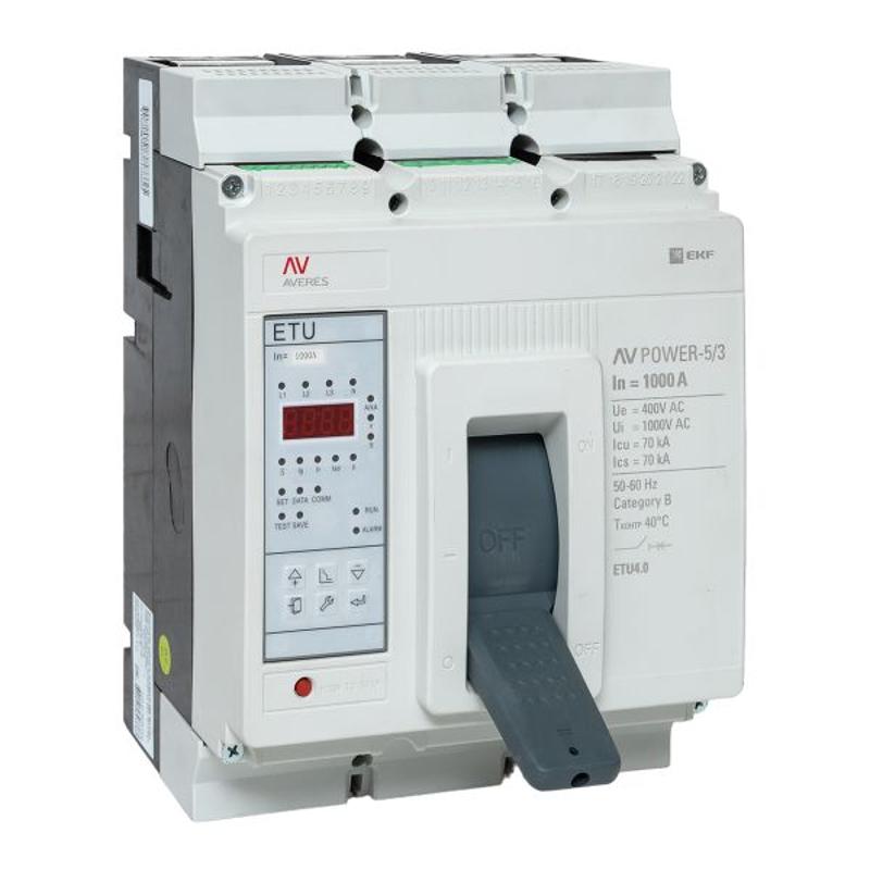 Выключатель автоматический AV POWER-5/3 1000А 70kA ETU4.0 AVERES