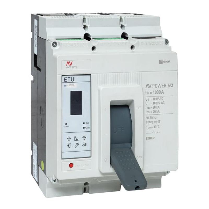 Выключатель автоматический AV POWER-5/3 1000А 70kA ETU6.2 AVERES