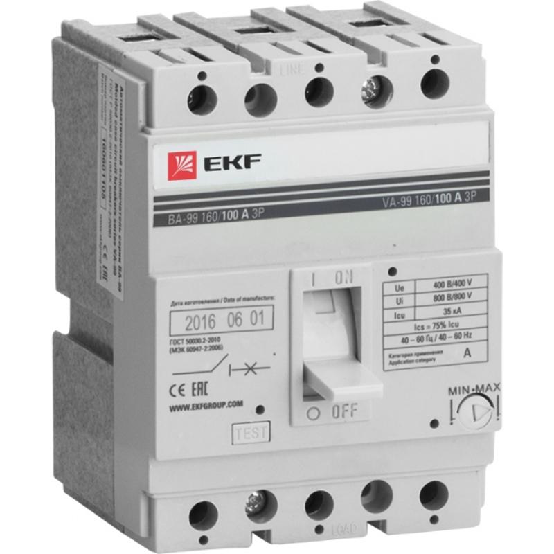 Выключатель автоматический ВА-99 160/50А 3P 35кА EKF PROxima