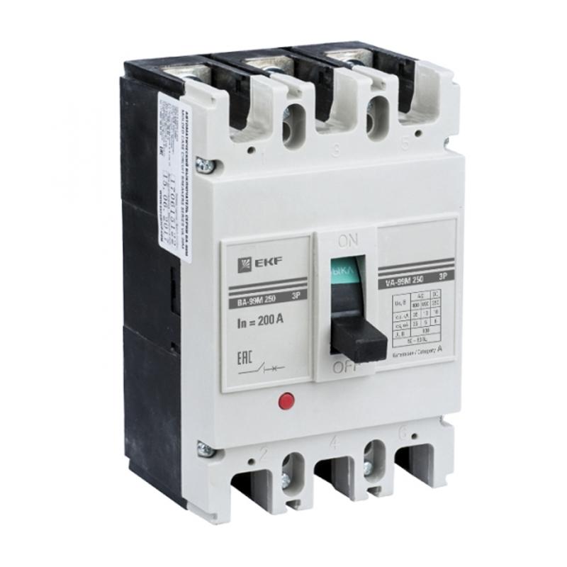 Выключатель автоматический ВА-99М 250/200А 3P 35кА EKF Basic