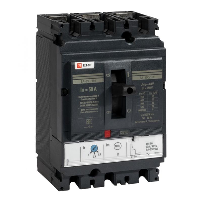 Выключатель автоматический ВА-99C (Compact NS) 160/50А 3P 36кА EKF PROxima