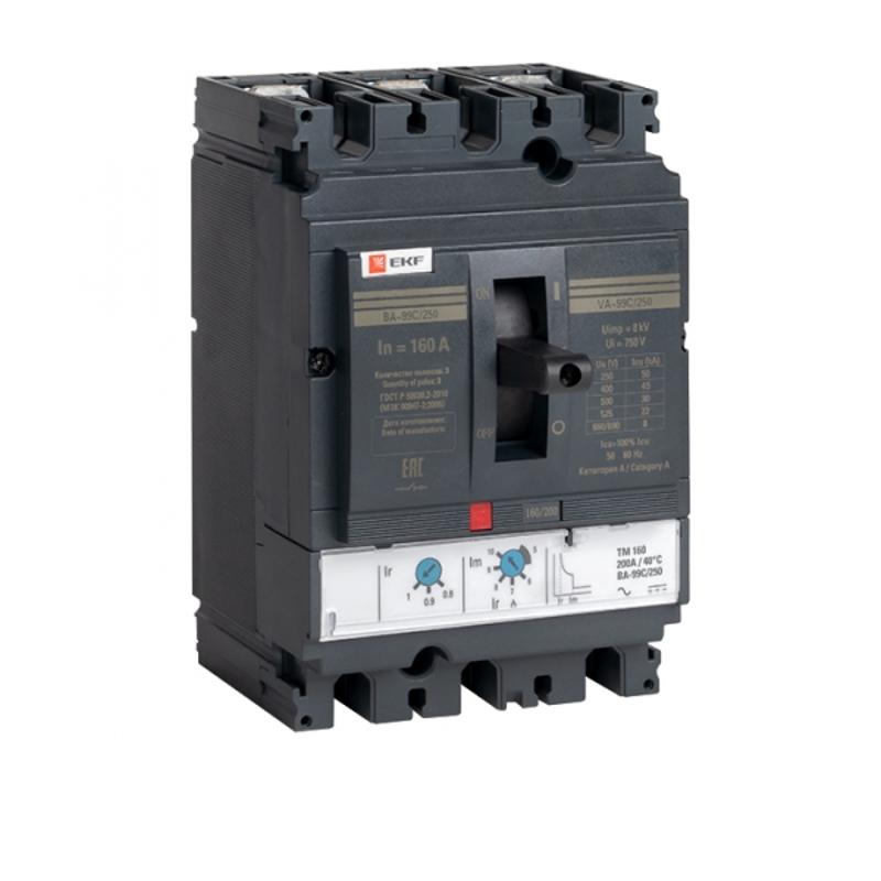 Выключатель автоматический ВА-99C 250/160А 3P 45кА EKF PROxima