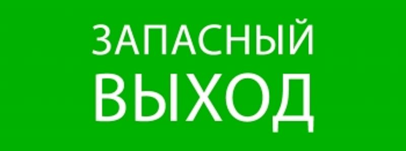 Пиктограмма "Запасный выход" 320х120мм (для EXIT, SAFEWAY-40)