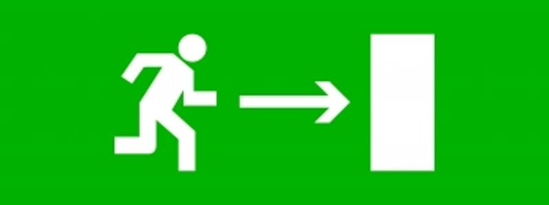 Пиктограмма "Направление направо" 320х120мм (для EXIT, SAFEWAY-40)