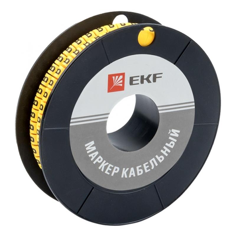 Маркер-кабельный 2,5кв.мм "B" (1000шт.) (ЕС-1) EKF PROxima