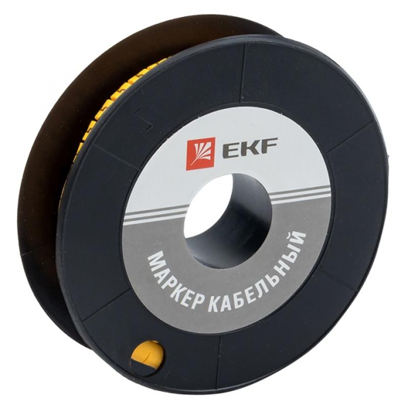 Маркер-кабельный 4,0кв.мм "2" (500шт.) (ЕС-2) EKF PROxima
