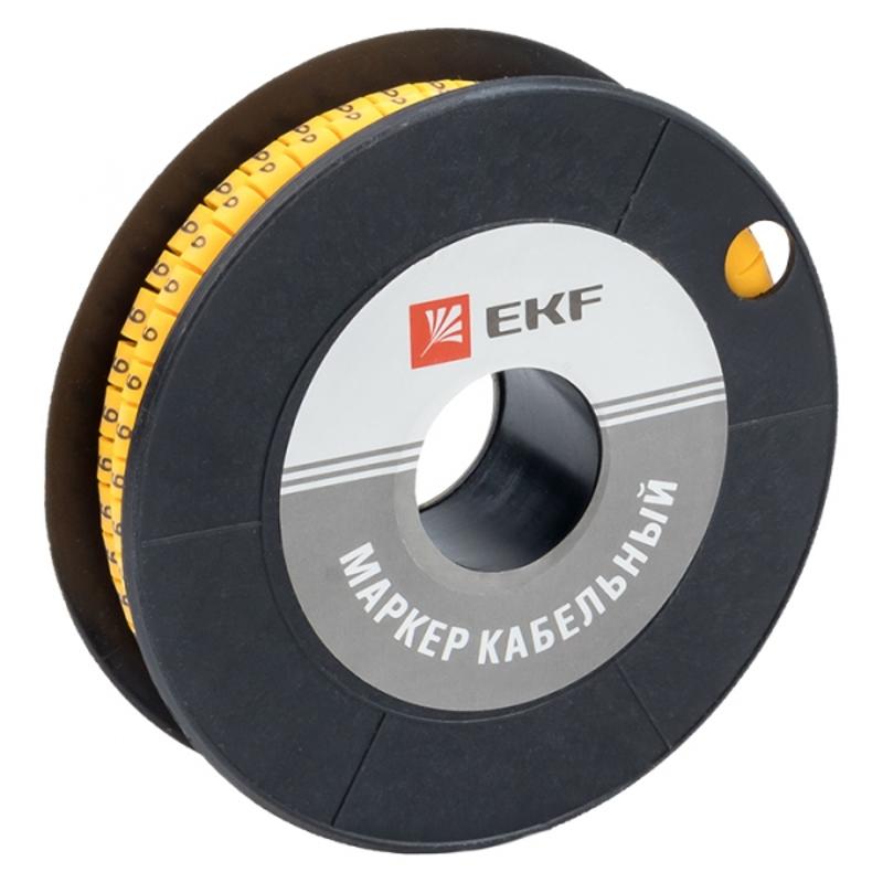 Маркер-кабельный 4,0кв.мм "9" (500шт.) (ЕС-2) EKF PROxima