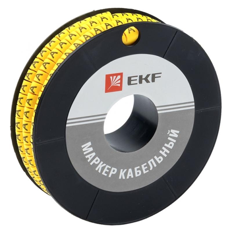 Маркер-кабельный 4,0кв.мм "A" (500шт.) (ЕС-2) EKF PROxima