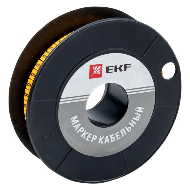 Маркер-кабельный 6,0кв.мм "6" (500шт.) (ЕС-3) EKF PROxima