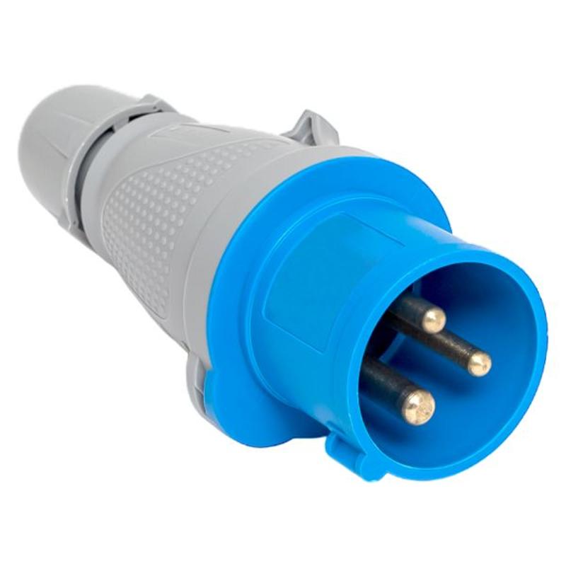 Вилка переносная 013 2Р+РЕ 16А 220В IP4…