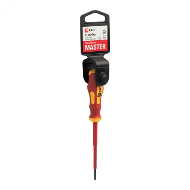 Отвертка Master SL2.5x80 мм 1000В EKF B…
