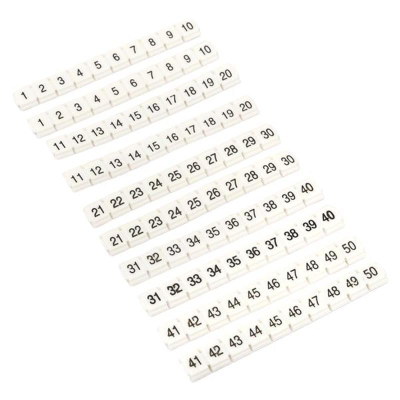 Маркеры для JXB-ST 2,5 NLPE с нумерацией 1-50 (100 шт.)