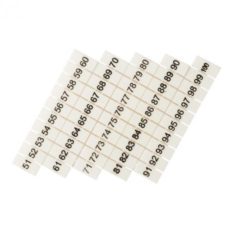 Маркеры для JXB-ST 6 с нумерацией 50-100 (100 шт.) EKF PROxima