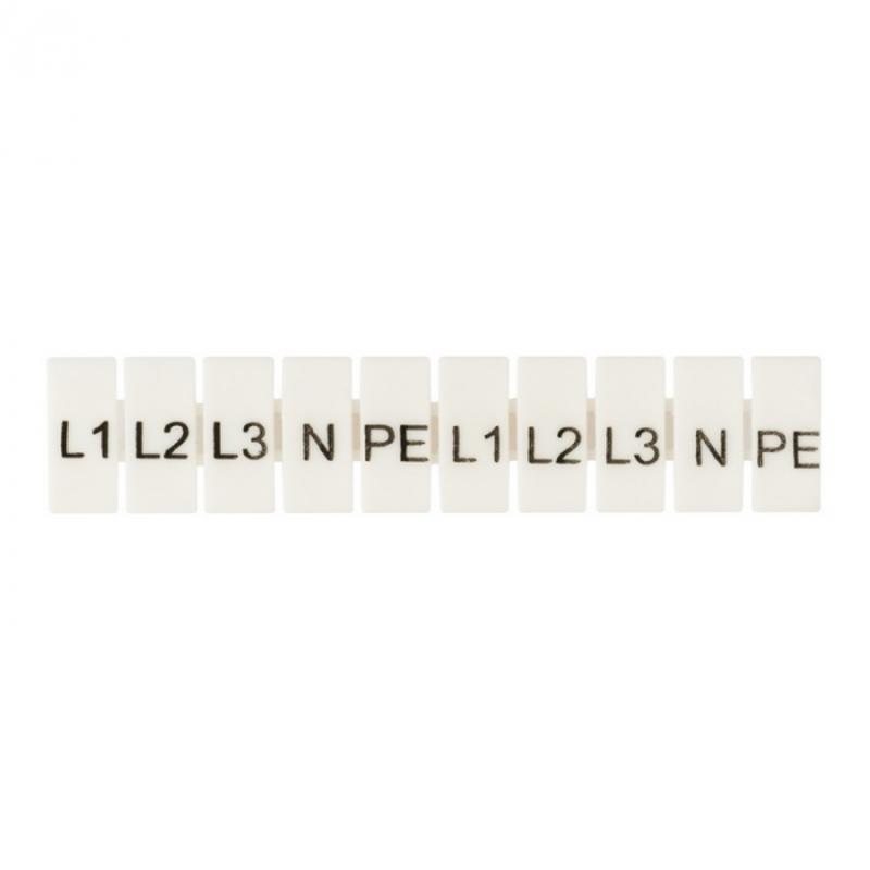 Маркеры для JXB-ST 6 с символами "L1, L2, L3, N, PE" (100 шт.) EKF PROxima