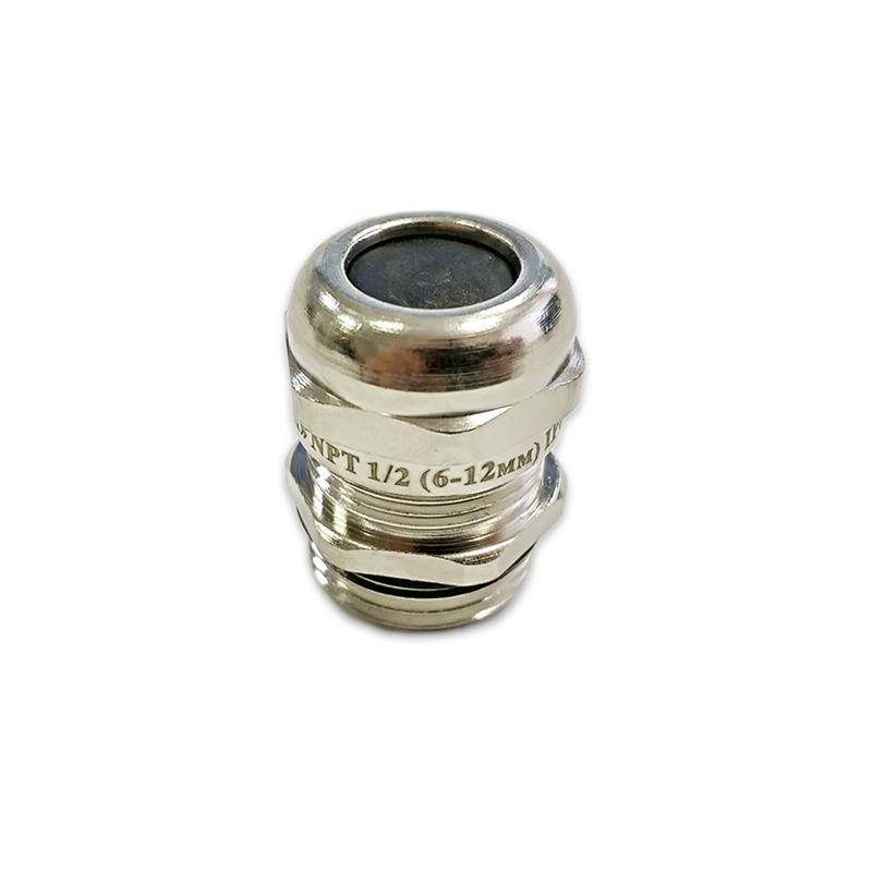Кабельный ввод латунный NPT1/2 УТ1,5 (d кабеля 6-12 мм)