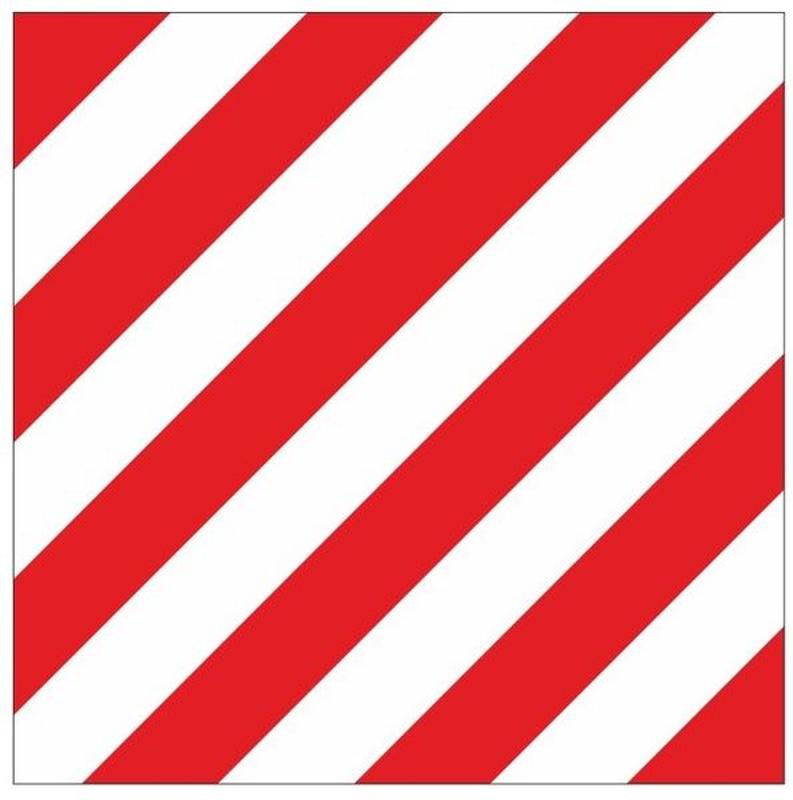 Знак "Негабаритное место" 300х300 мм, металл