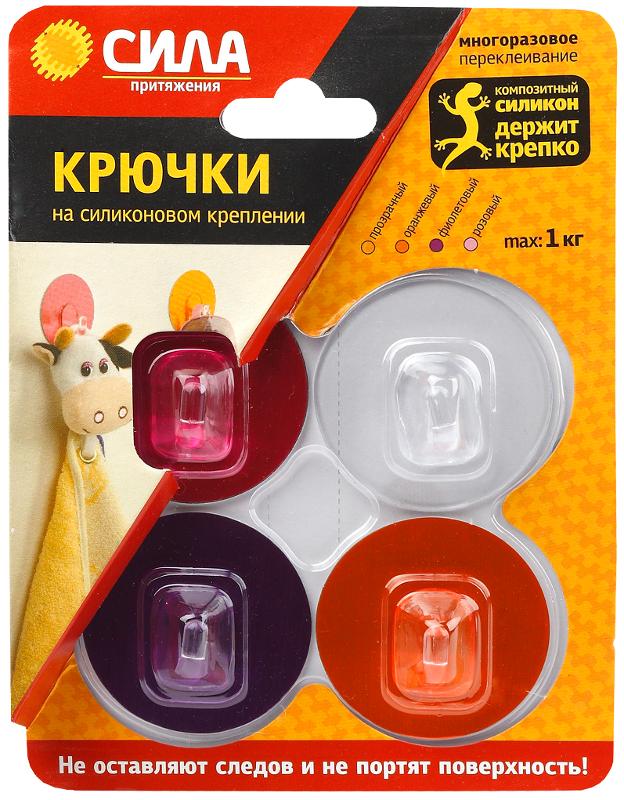 Крючки на силикон. крепл. 5 O, набор GIRL до 1 кг, 4 шт. [SH5-R4GMIX-24] (24/288/2304)