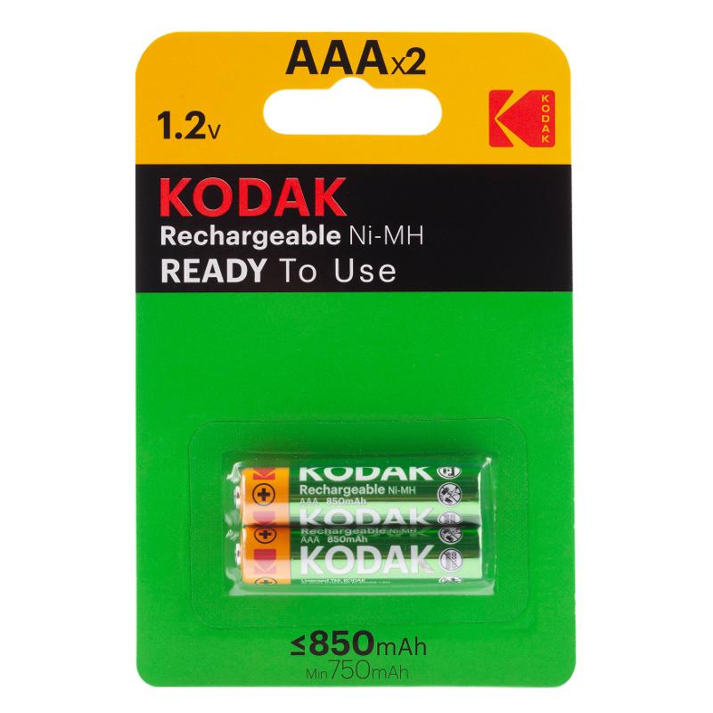 Аккумуляторы NiMH (никель-металлгидридные)  HR03-2BL 850mАh [K3AHRP-2/850mАh] (20/240/20160)