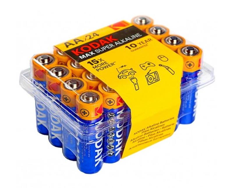 Батарейки  LR6-24 plastic box MAX SUPER Alkaline [24 AA PVC] (24/480/19200)