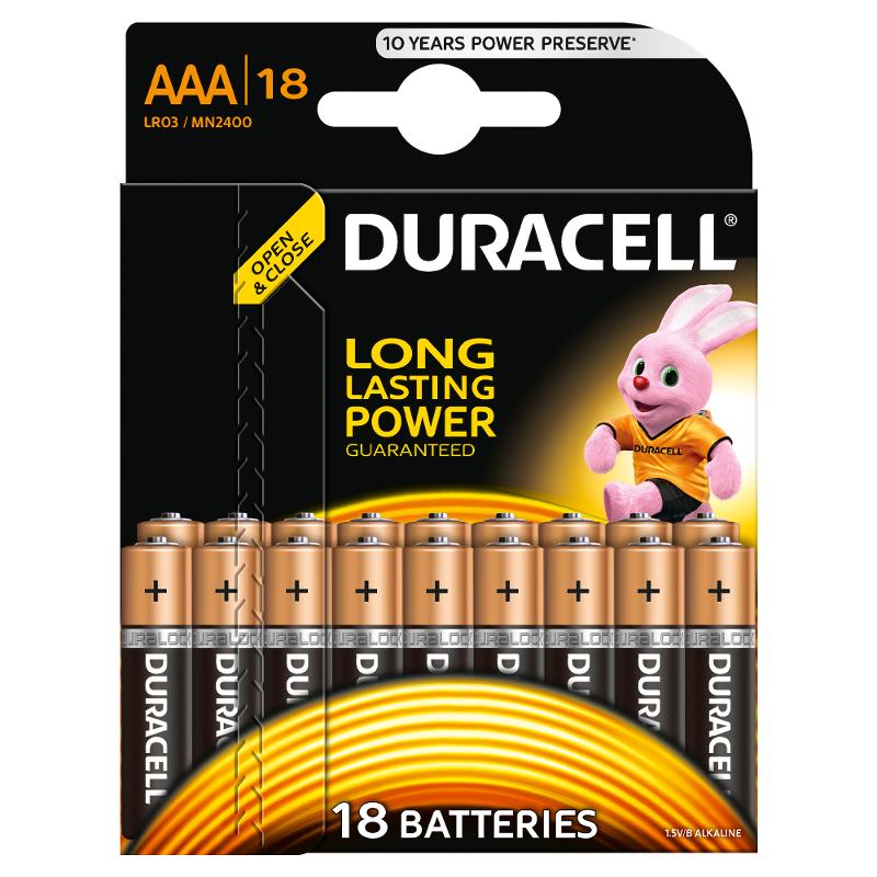 Элементы питания Duracell LR03-18BL BAS…