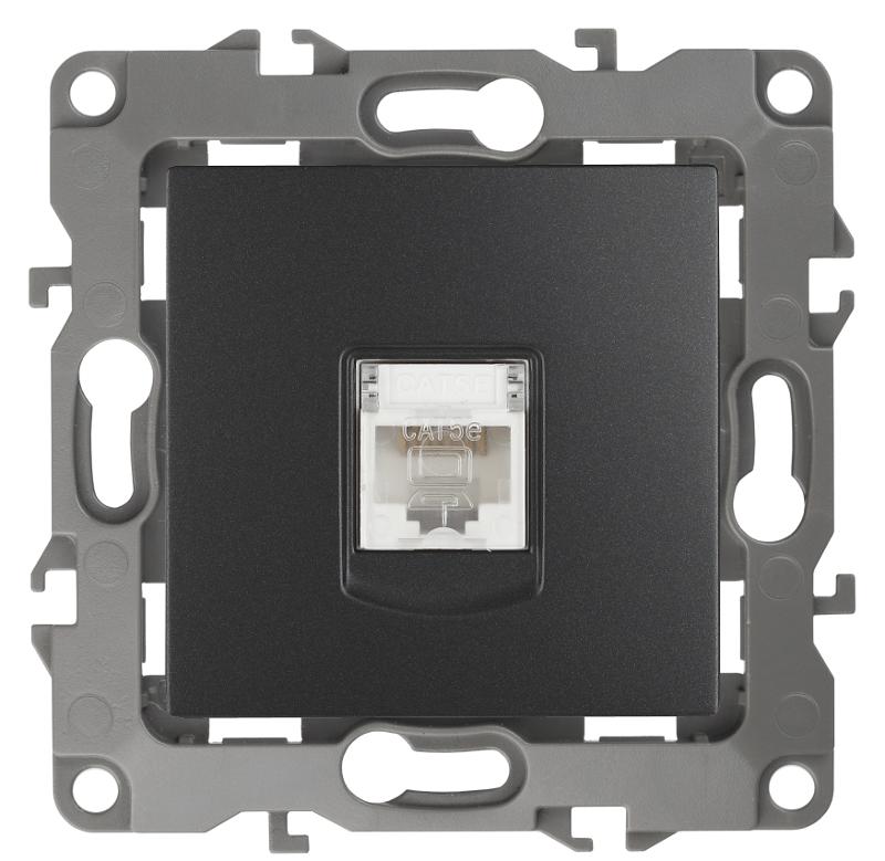 Розетка информационная 12-3107-05 RJ45,  антрацит