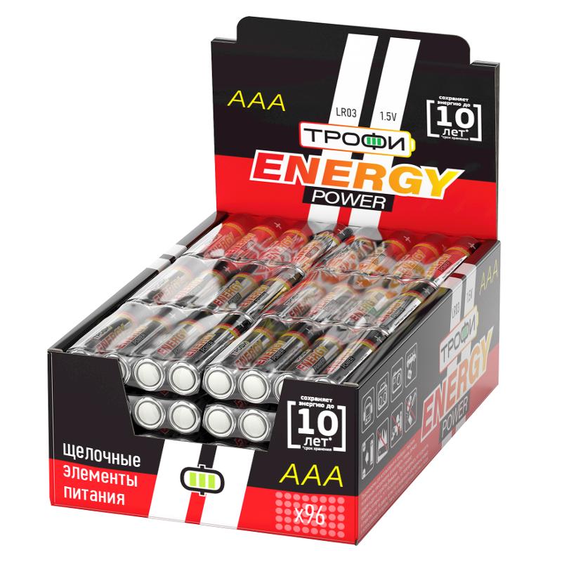 Батарейка щелочная (алкалиновая) LR03-4S promo-box (96/384/36864) (AAA)