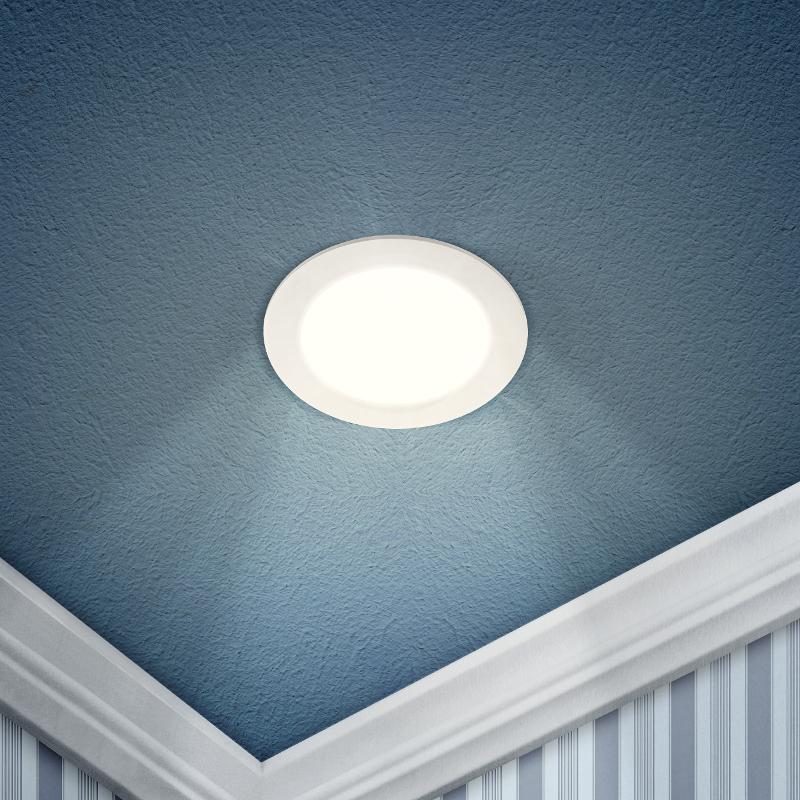 Светильник светодиодный встраиваемый downlight LED 1 6Вт 4000К белый круг