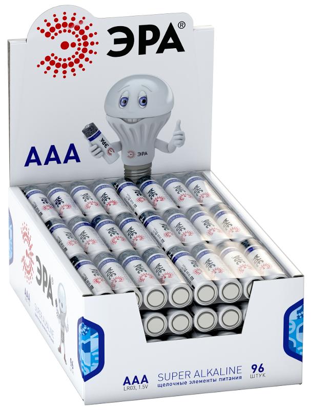 Батарейка щелочная (алкалиновая)  LR03-4S promo-box (96/384/36864) (AAA)