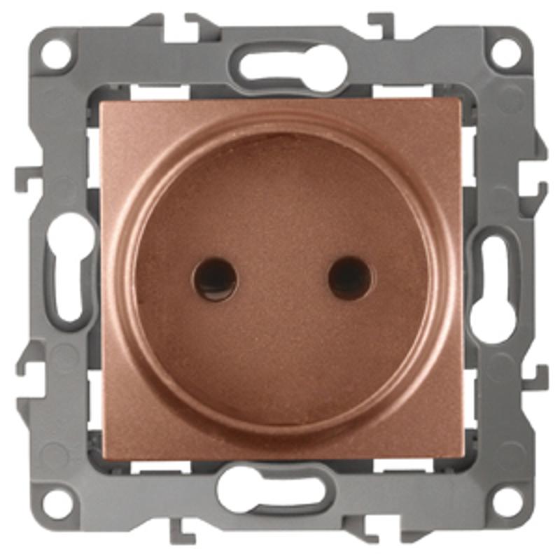 Розетка 12-2105-14 2P, 16АХ-250В,  медь